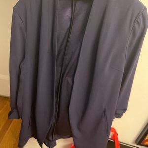 Aritzia Babaton Power Hip Blazer in Dark Night Navy